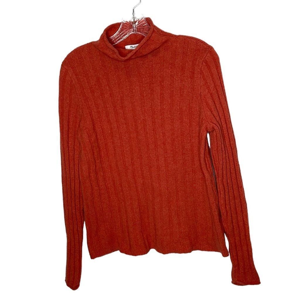 Madewell Cowl Neck Ribbed Wool/Alpaca Blend Sweater. Size Small.‎